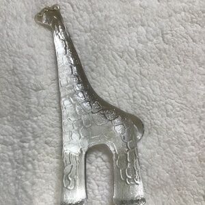 Small 70s Bertil Vallien Boda Zoo Series Sweden Art Glass Giraffe